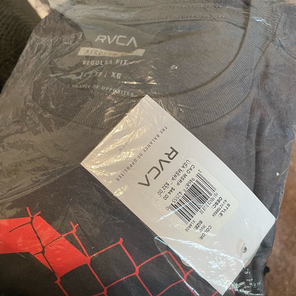 RVCA Recycled Hex Fence Slub T-Shirt size XL - Picture 3 of 3